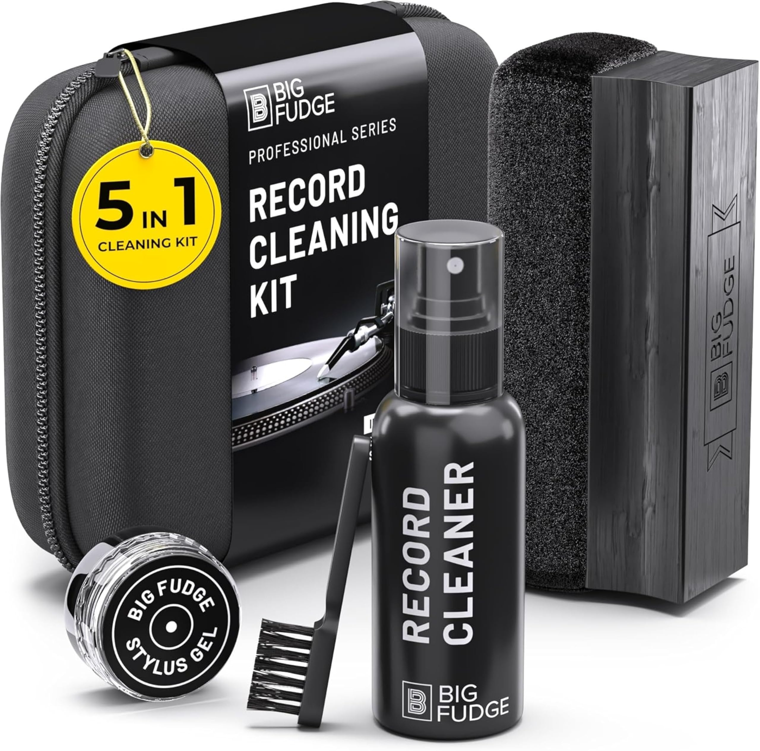 Big Fudge Vinyl Cleaning Kit Pulizia Vinili 4 in 1 Velluto