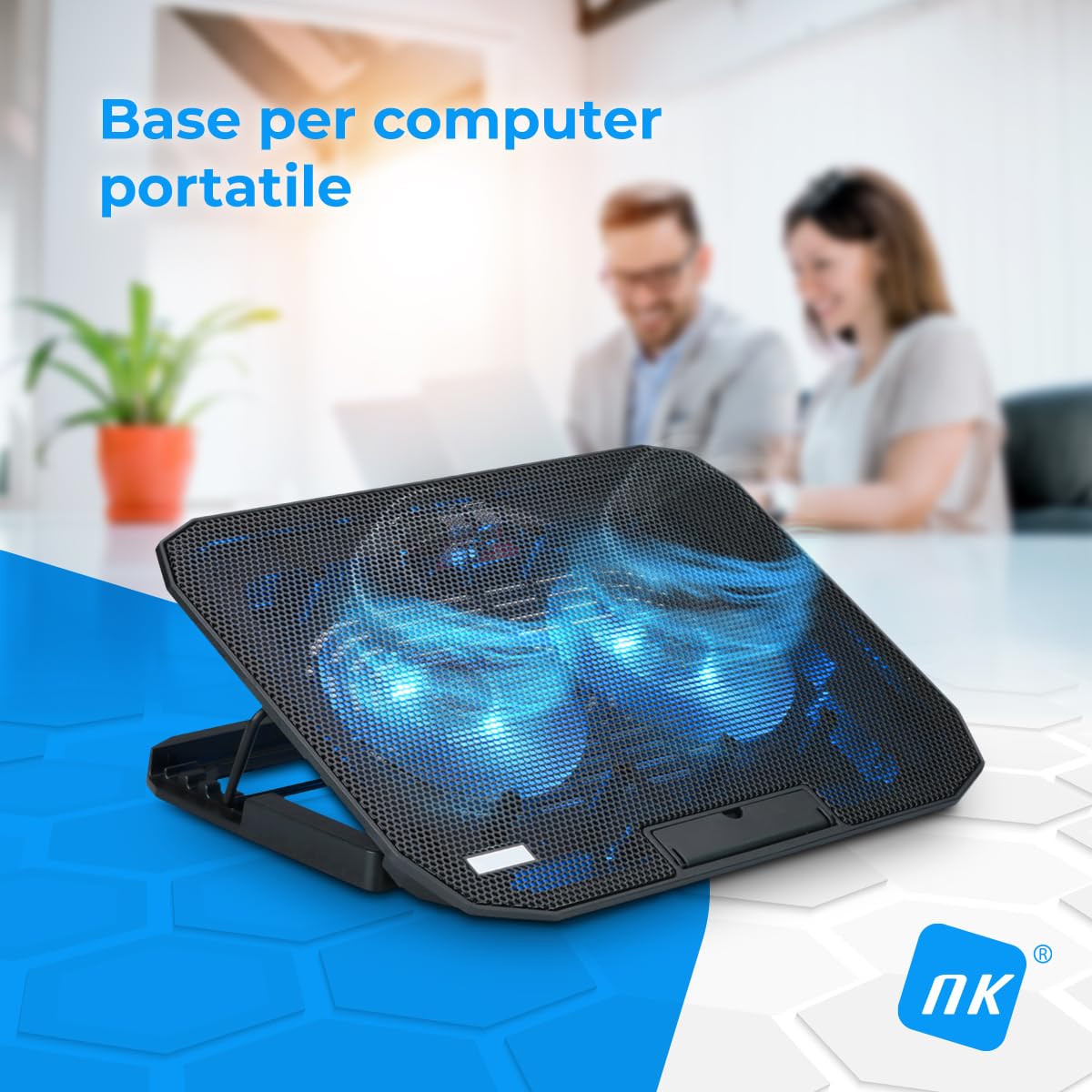 NK PC Giochi Base Raffreddamento Laptop 12-17" 2 Ventole USB