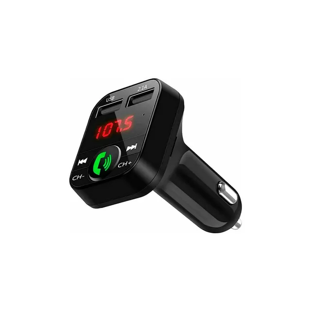 NK Automobile Trasmettitore FM Bluetooth Auto Doppia USB