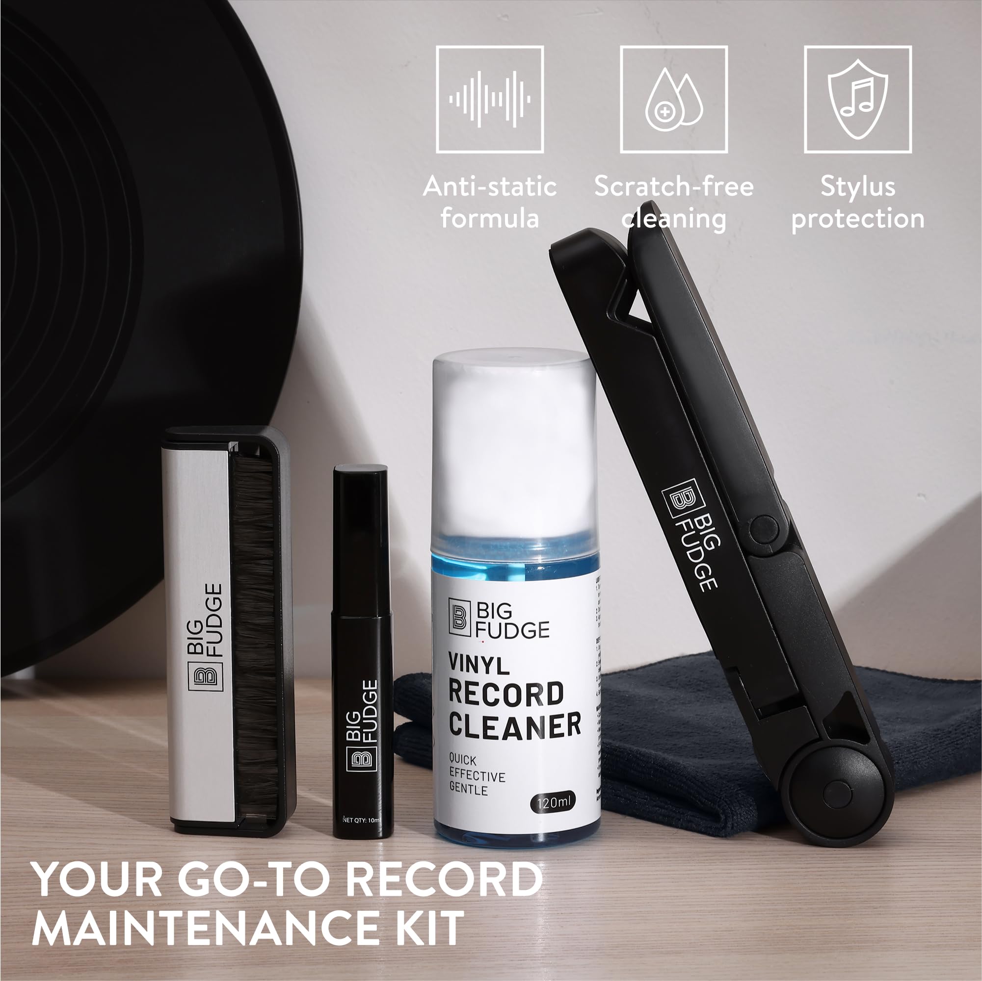 Big Fudge Vinyl Cleaning Kit Pulizia Vinili 6-in-1