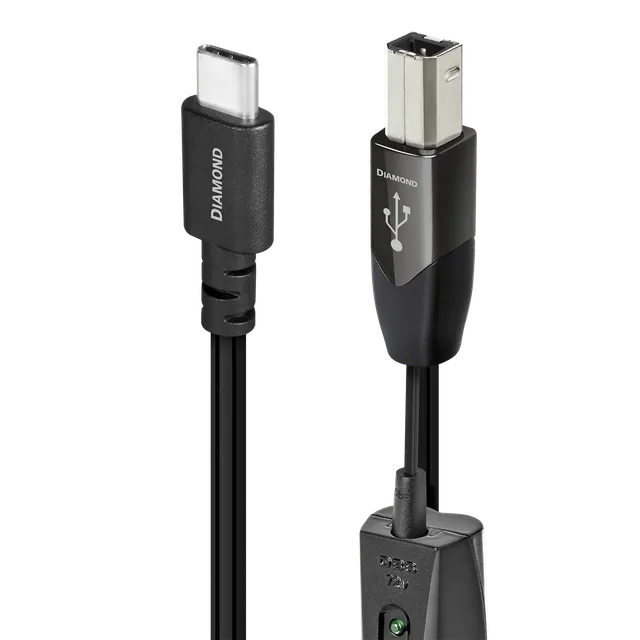AudioQuest Diamond USB-C/B cavo USB 0,75 m argento