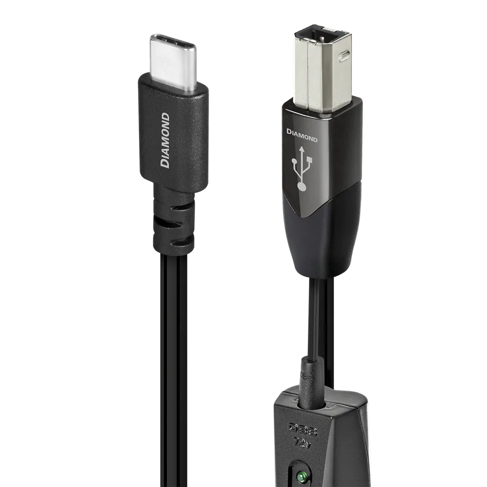 AudioQuest Diamond USB-C/B cavo USB 0,75 m argento
