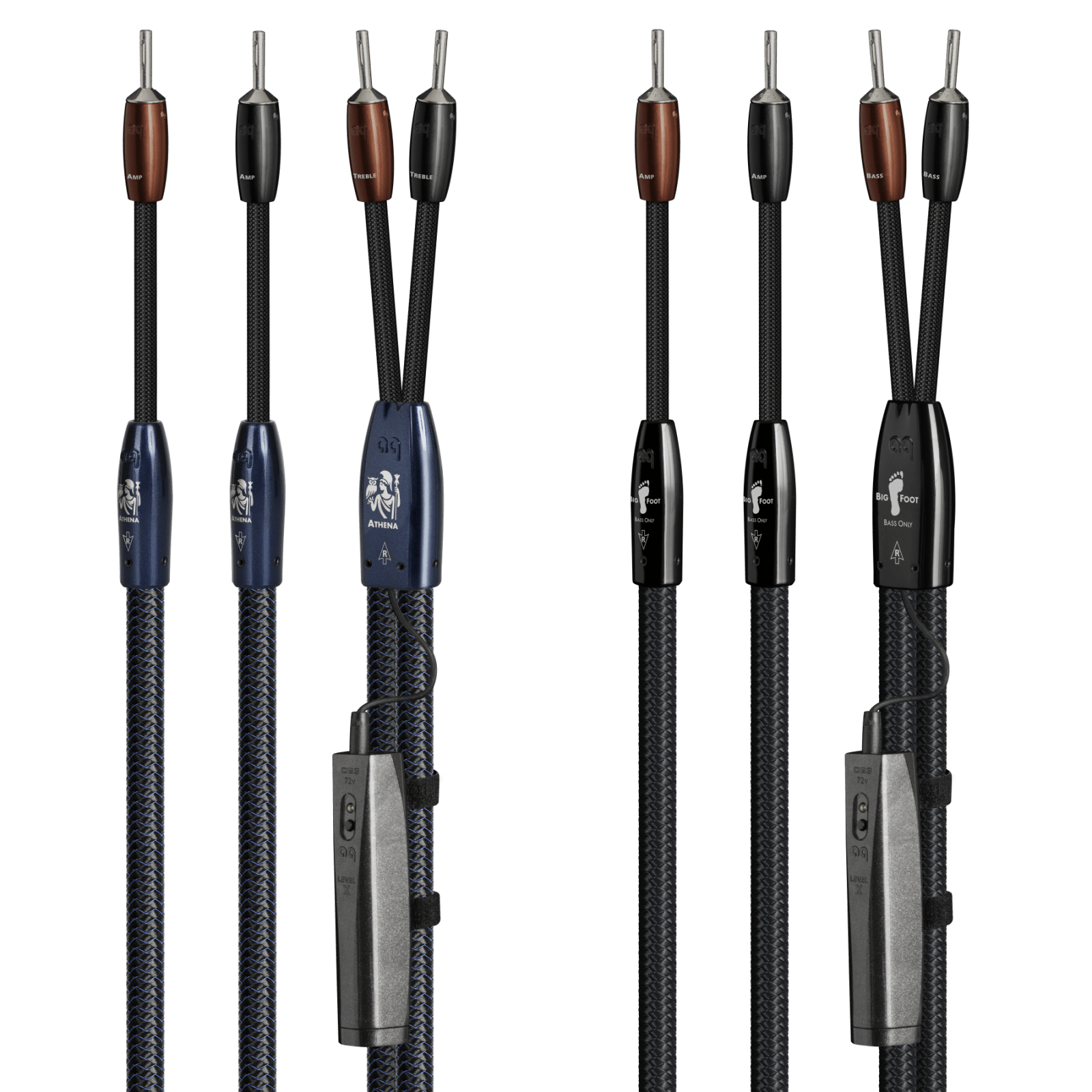 Audioquest Athena + BigFoot cavo diffusori BiWire coppia 3 m banana