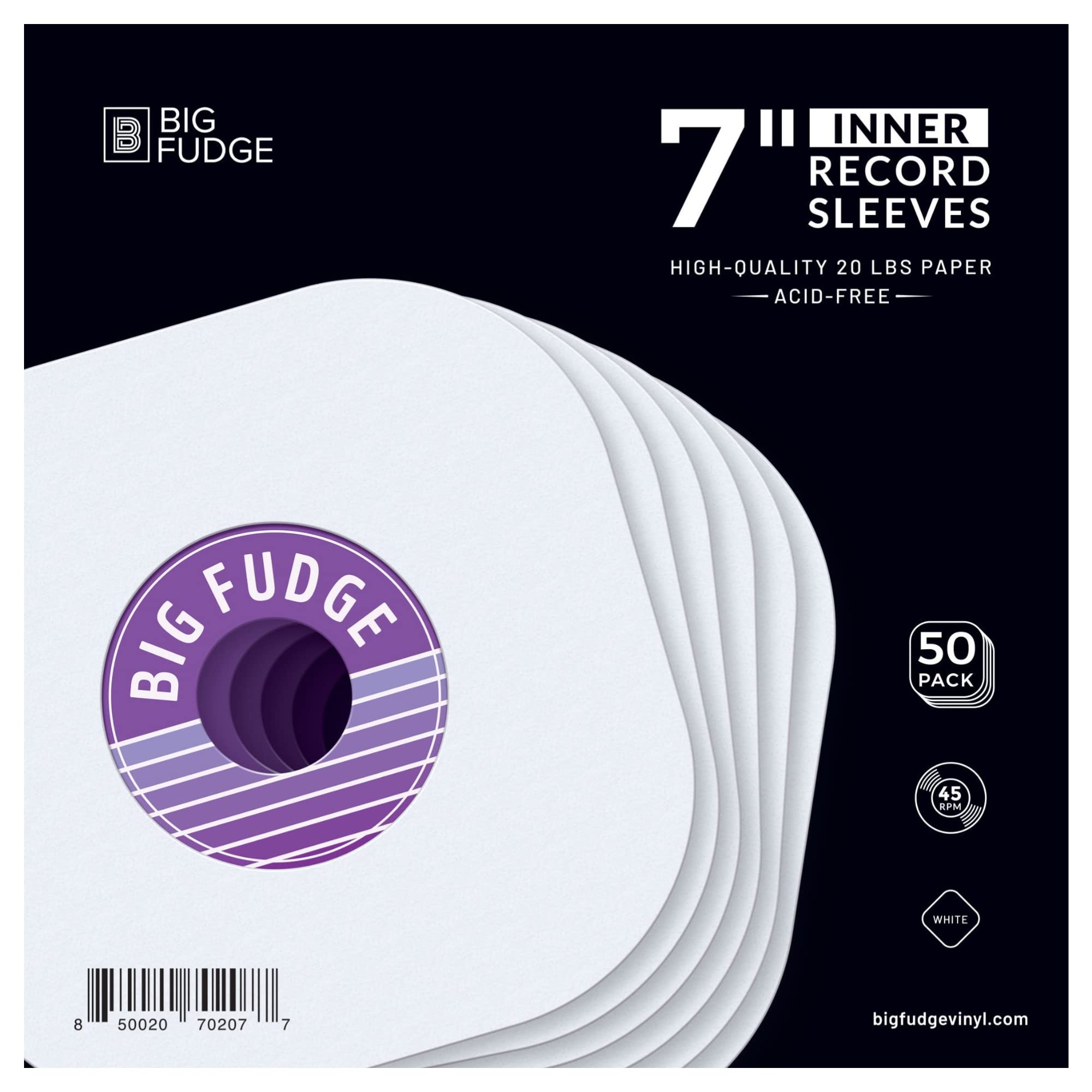 Big Fudge Inner Sleeves Buste Interne Vinili 50 Pezzi