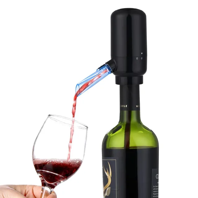 NK Aeratore Vino Elettrico Decanter Automatico Nero