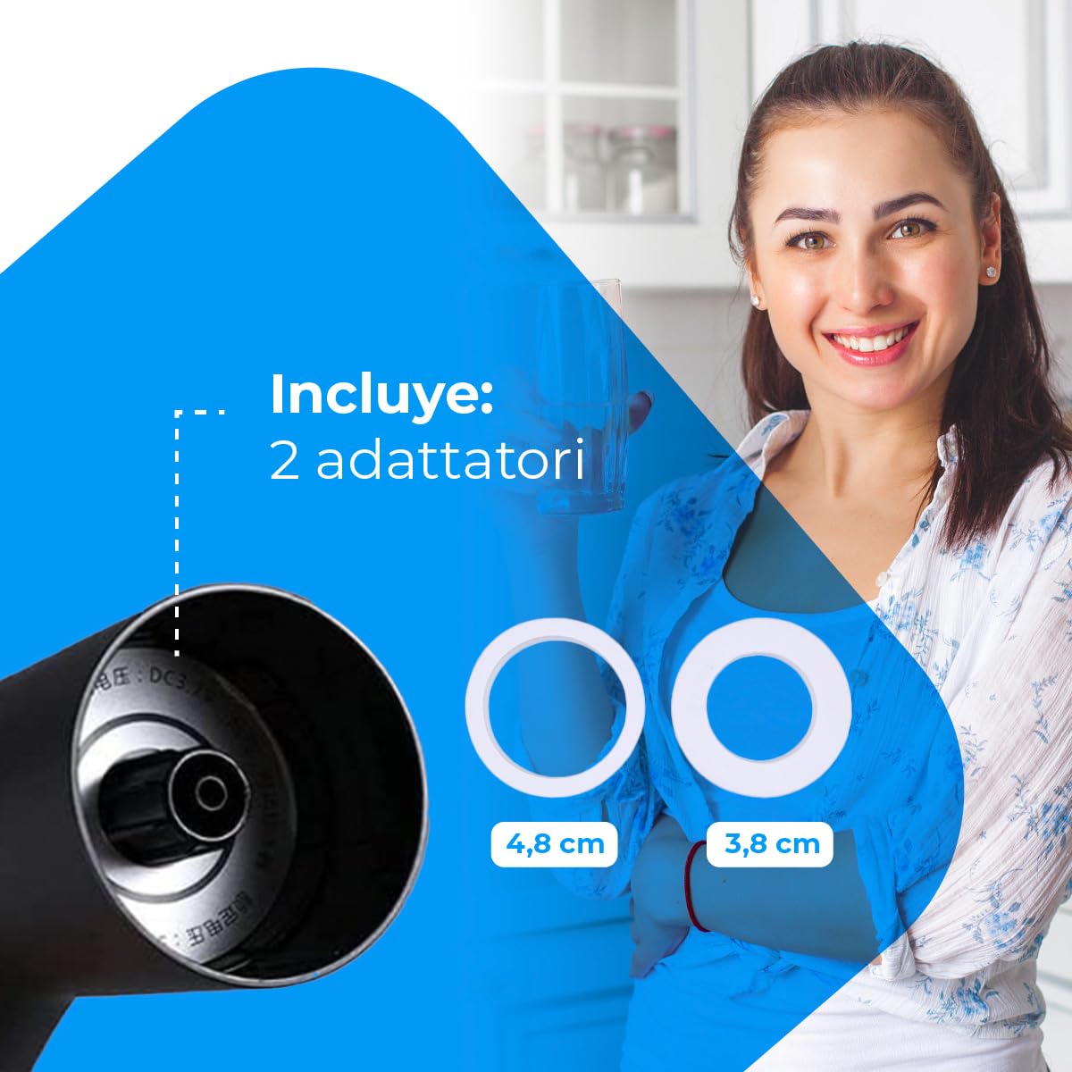 NK Casa e Cucina Distributore Acqua Elettrico Nero USB