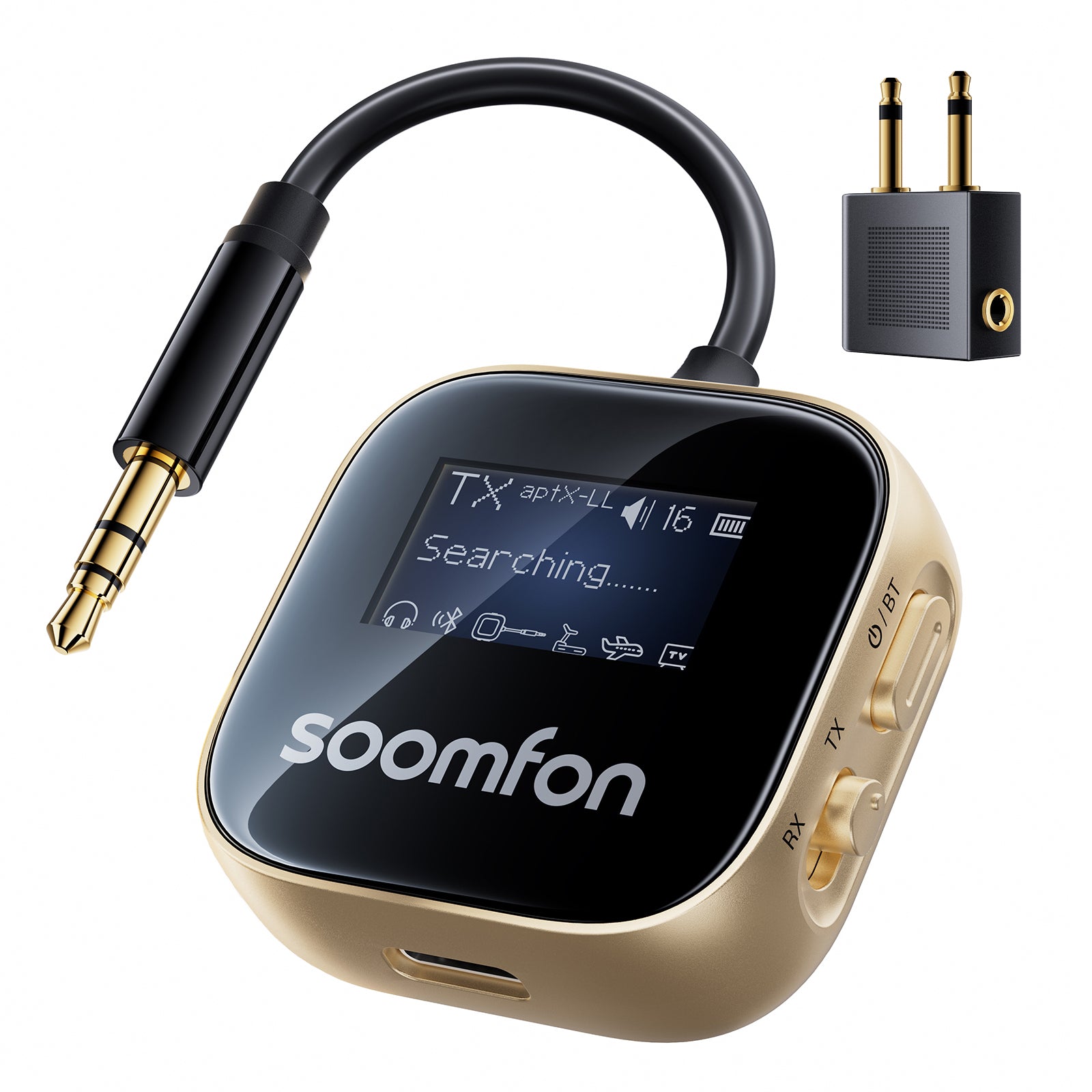 SOOMFON Bluetooth Transceiver trasmettitore Bluetooth aptX display