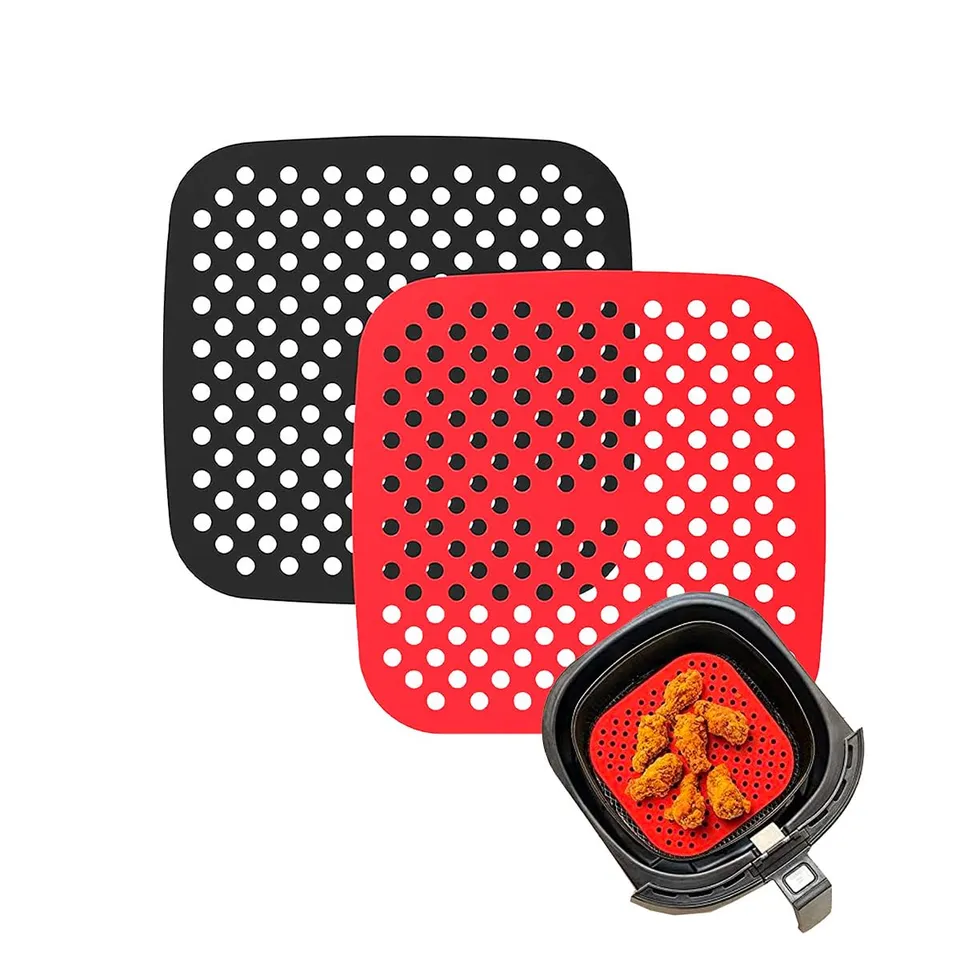NK tappetino friggitrice ad aria quadrato 19cm 2x silicone