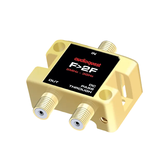 AudioQuest Accessories adattatore F a 2F coassiale TV oro