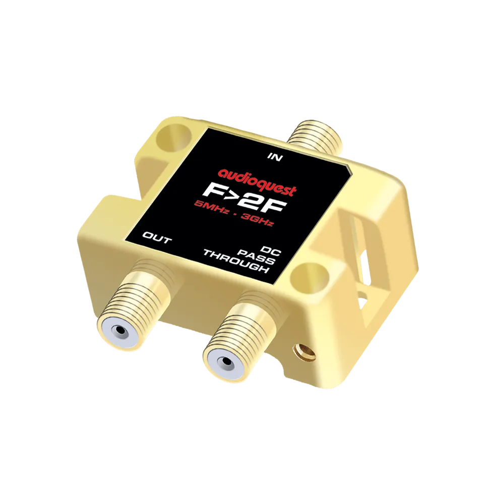 AudioQuest Accessories adattatore F a 2F coassiale TV oro