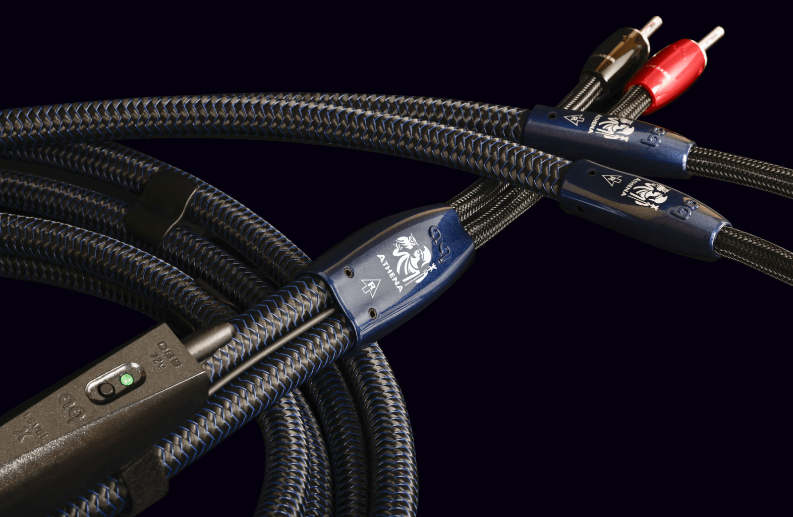 AudioQuest Athena cavo diffusori coppia 3m banana argento