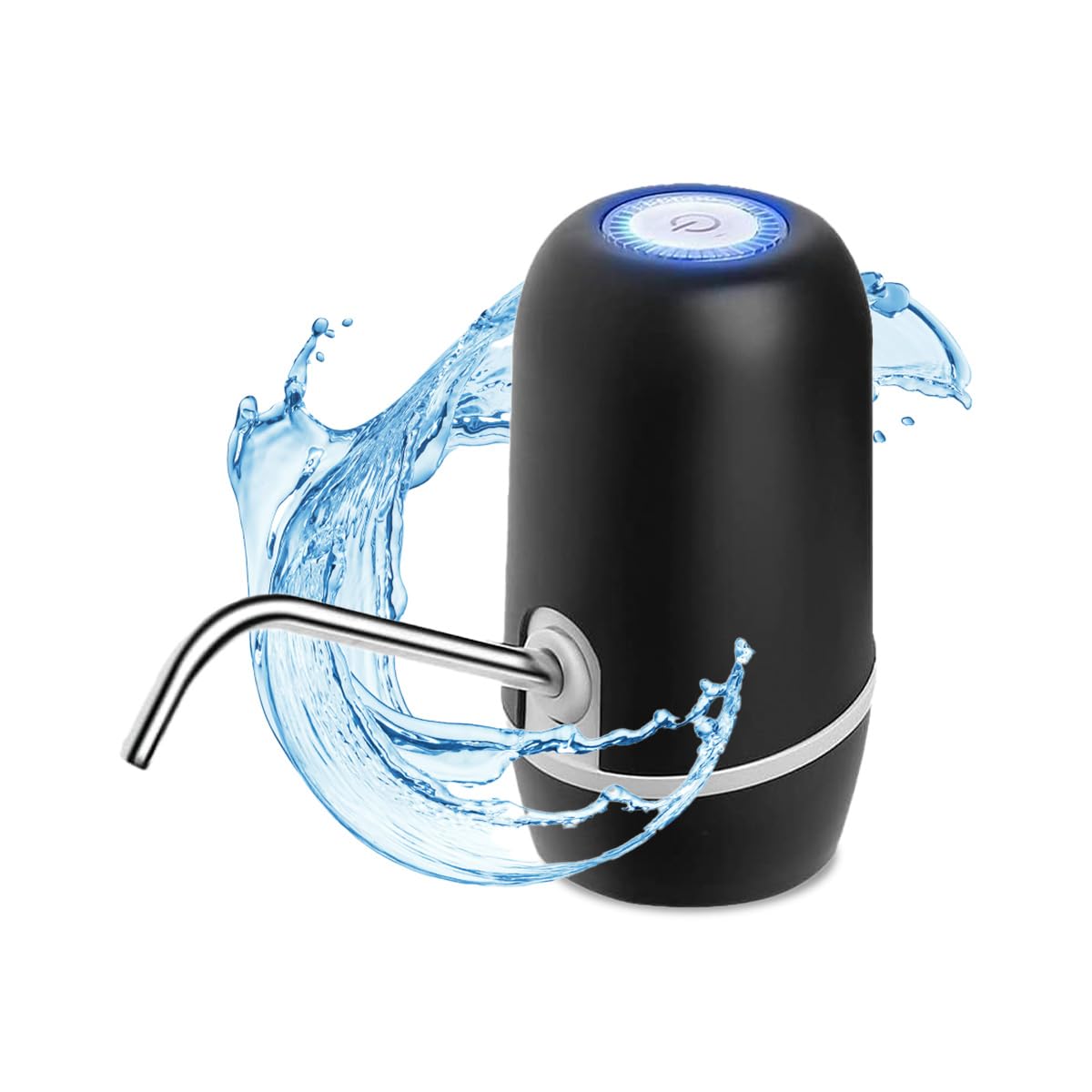 NK dispenser acqua automatico USB nero 1200 mAh