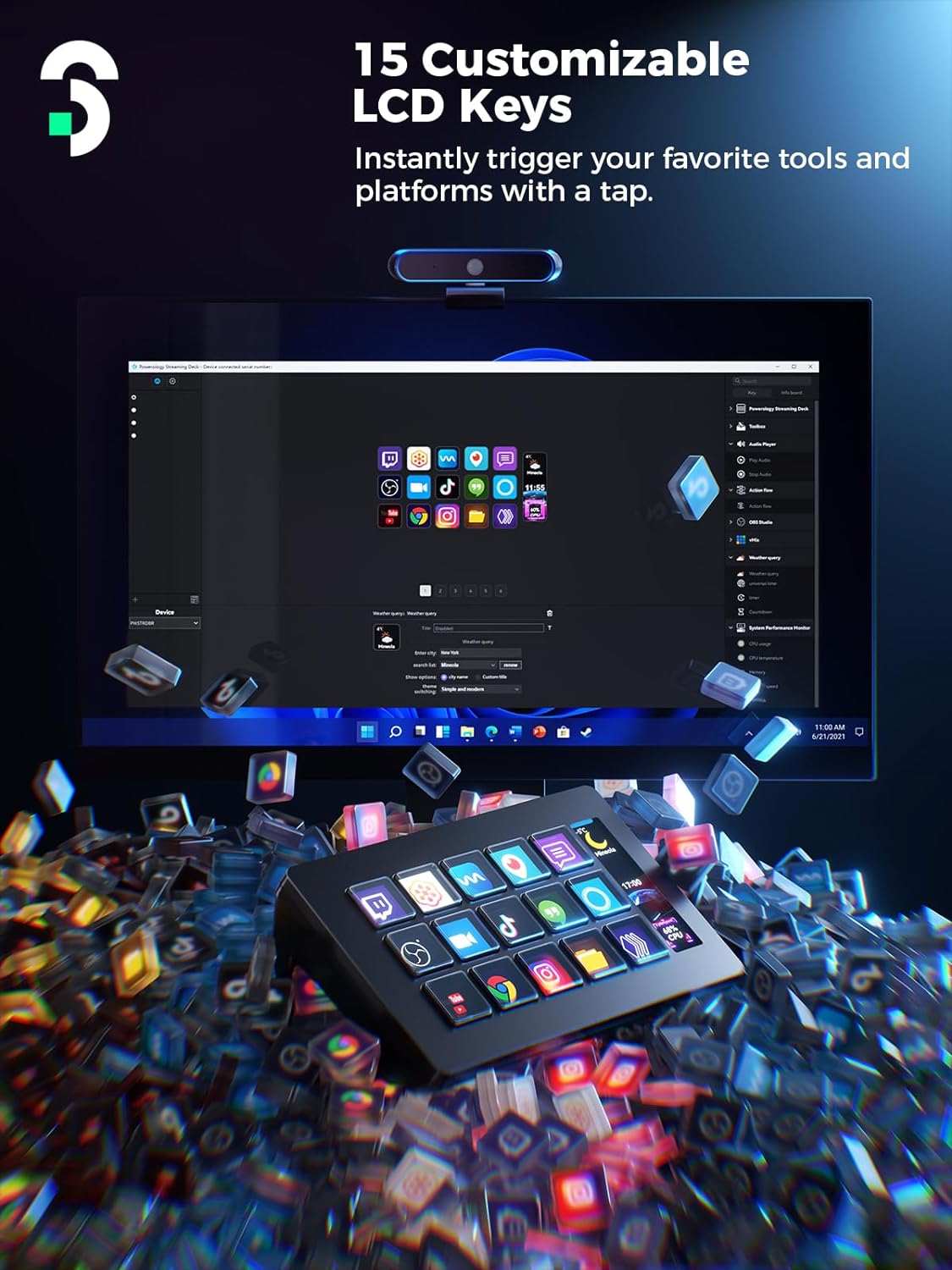 SOOMFON Stream Controller Classic tastiera streaming USB