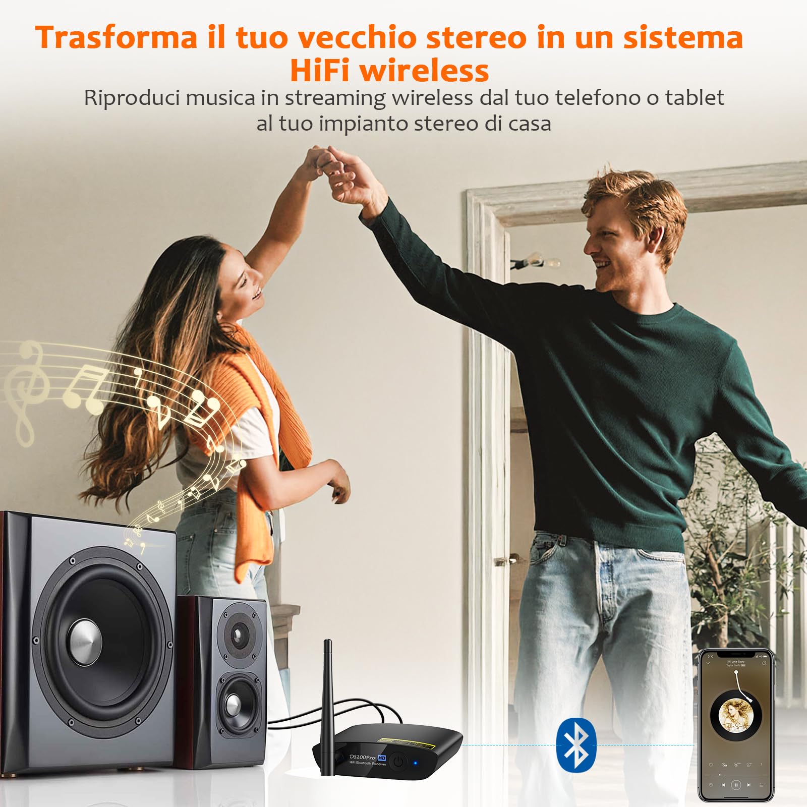1Mii DS200Pro ricevitore bluetooth 5.3 LDAC DAC ottico RCA