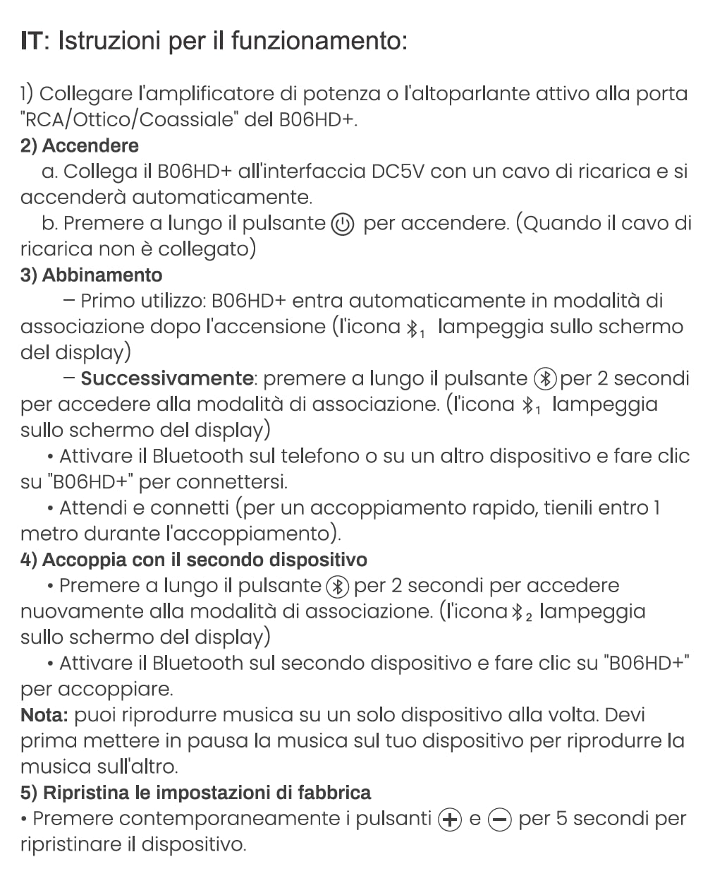 1Mii B06HD+ Ricevitore Bluetooth HiFi LDAC DAC