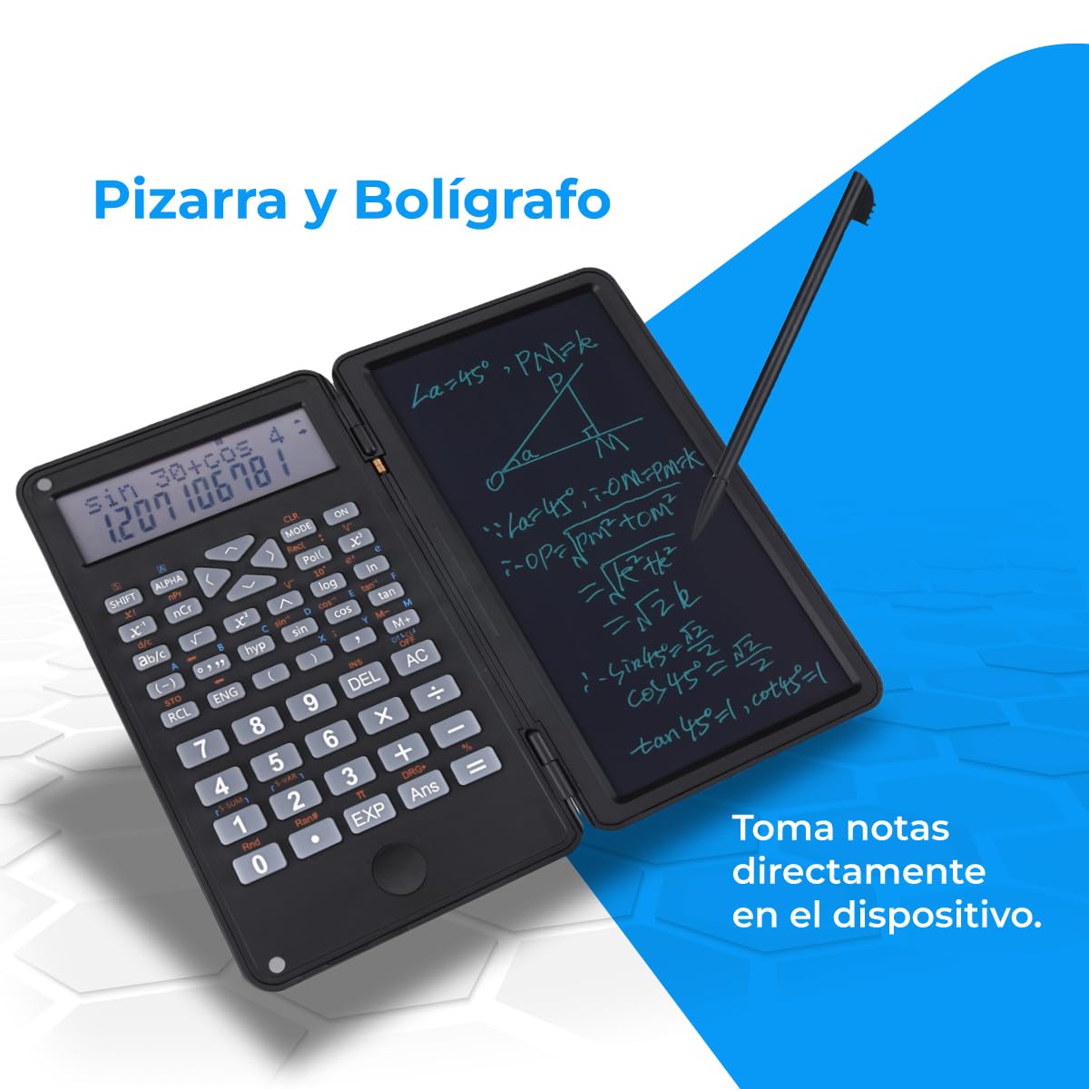 NK calcolatrice scientifica 240 funzioni lavagna nera