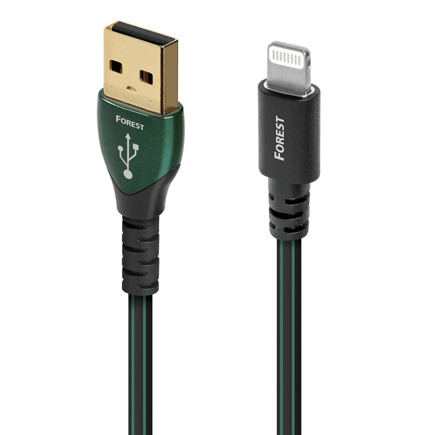 AudioQuest Forest USB-A Lightning cavo audio 0,75 m argento