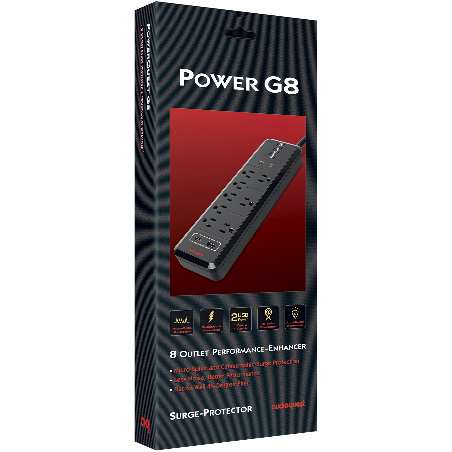 Audioquest PowerQuest G8 ciabatta elettrica 8 prese+USB