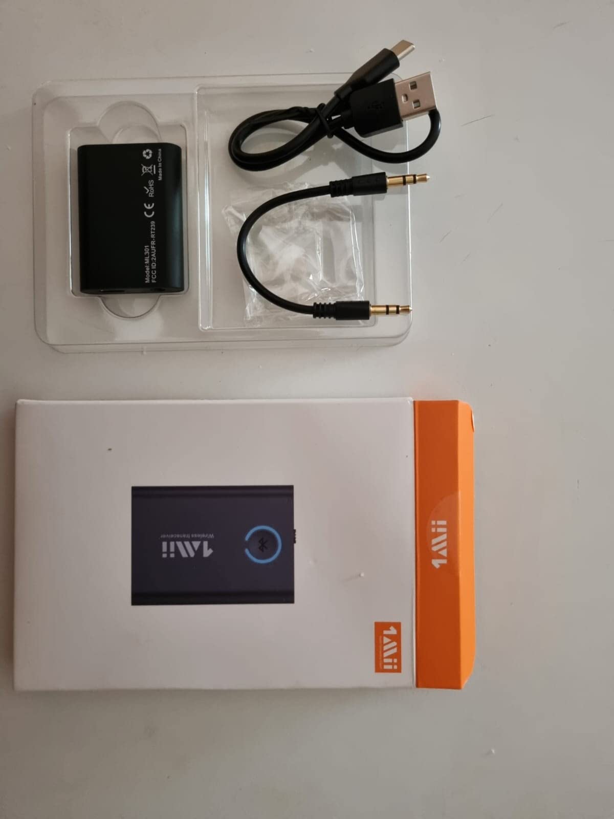 1Mii ML301 Trasmettitore Ricevitore Bluetooth 5.3 aptX AUX