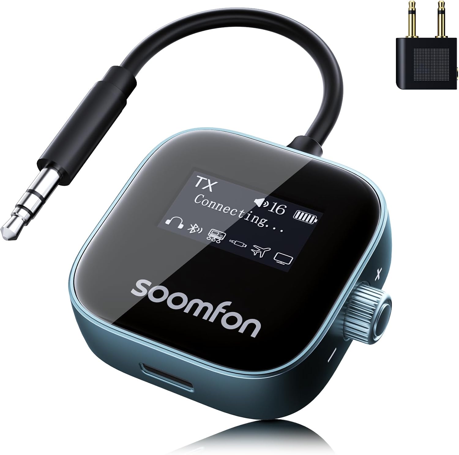 SOOMFON BT34 trasmettitore bluetooth 2 in 1 per aereo