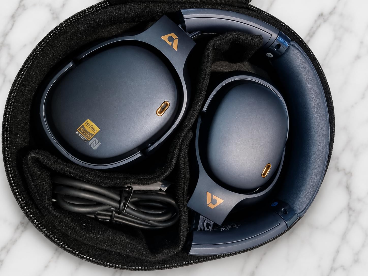 1Mii E700 Cuffie Bluetooth Over-Ear ANC Blu 75 Ore