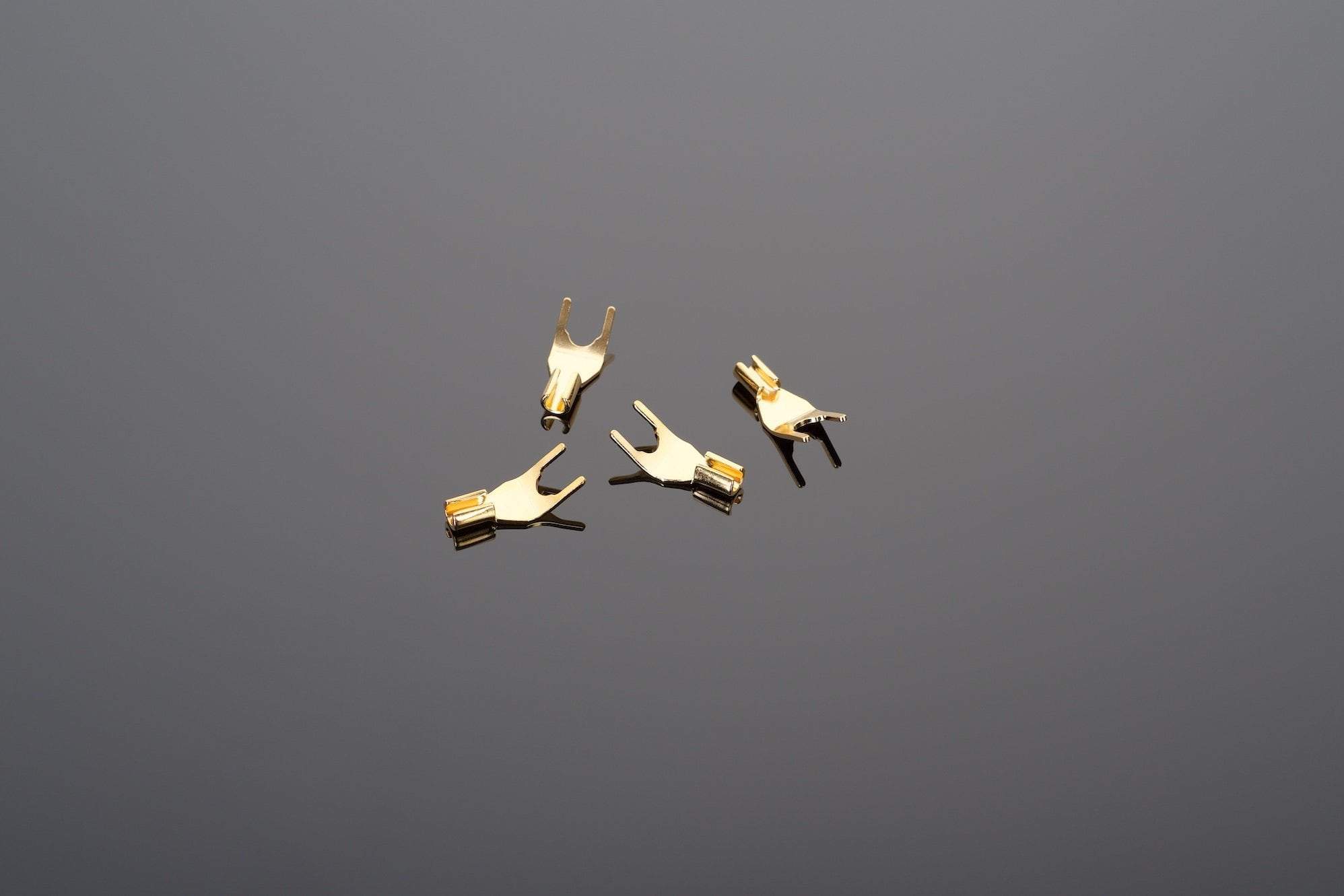 Transparent Universal connettori forcella oro 4 pezzi