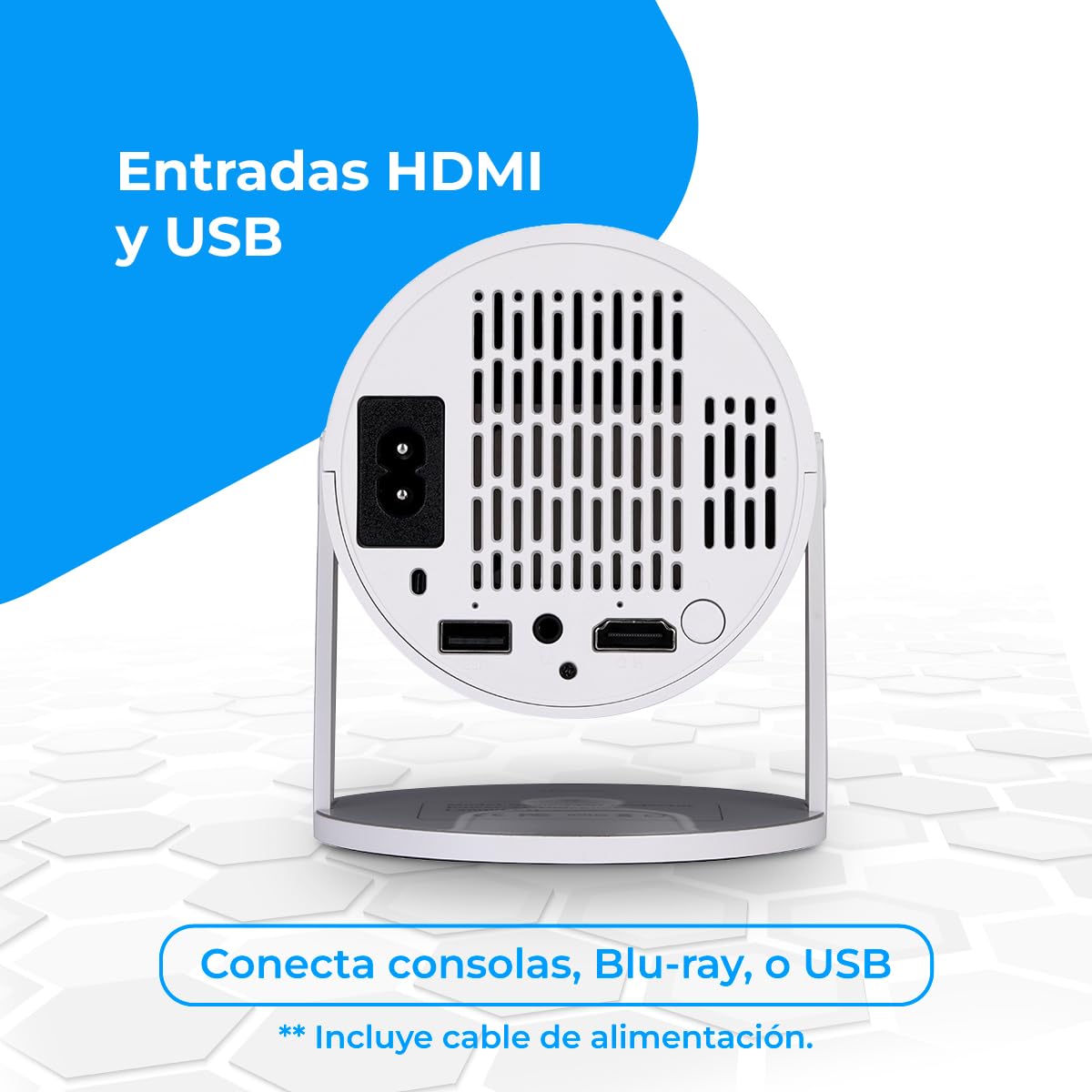 NK Mini Proiettore Portatile Full HD 1080P 4K WiFi 180°