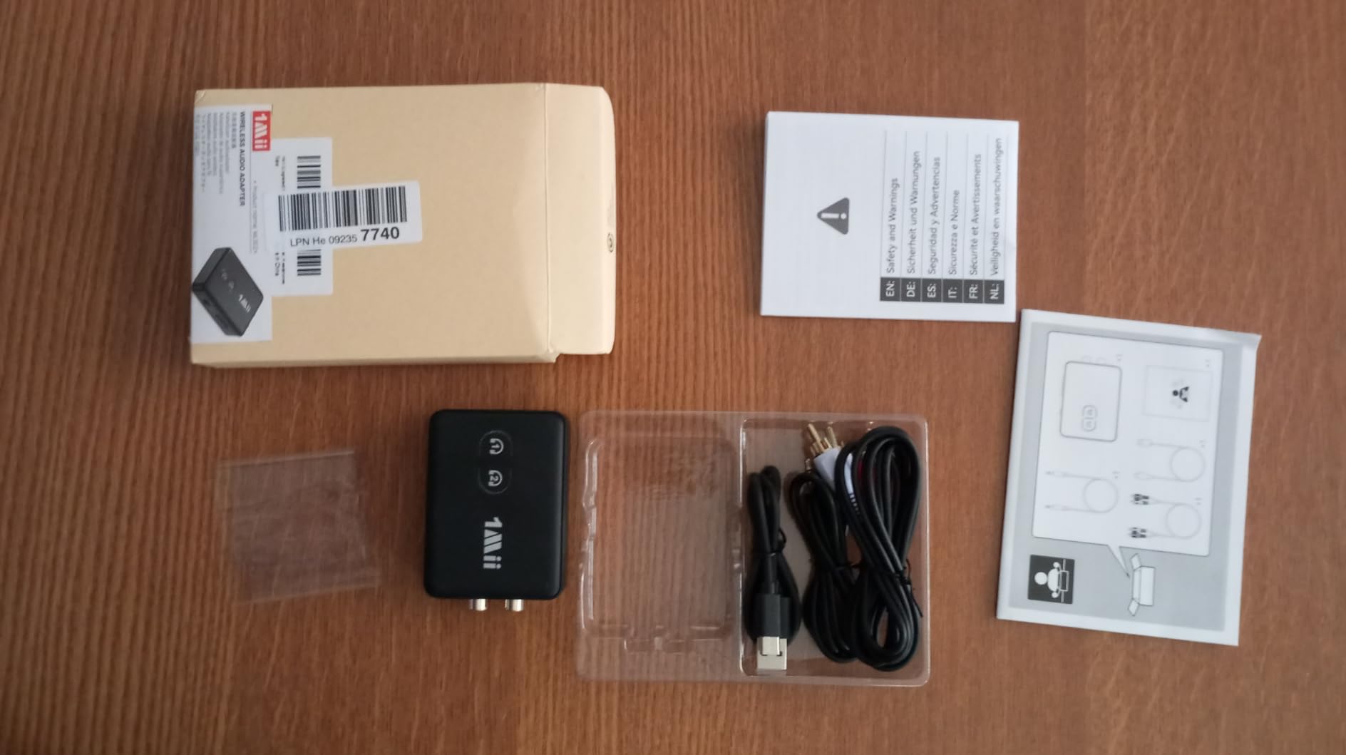 1Mii ML302+ Trasmettitore Ricevitore Bluetooth AUX RCA 30 Ore