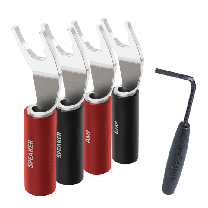 AudioQuest SureGrip 100 connettori forcella argento