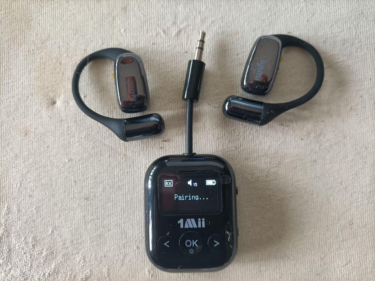 1Mii SafeFly Min+ Trasmettitore Ricevitore Bluetooth aptX OLED