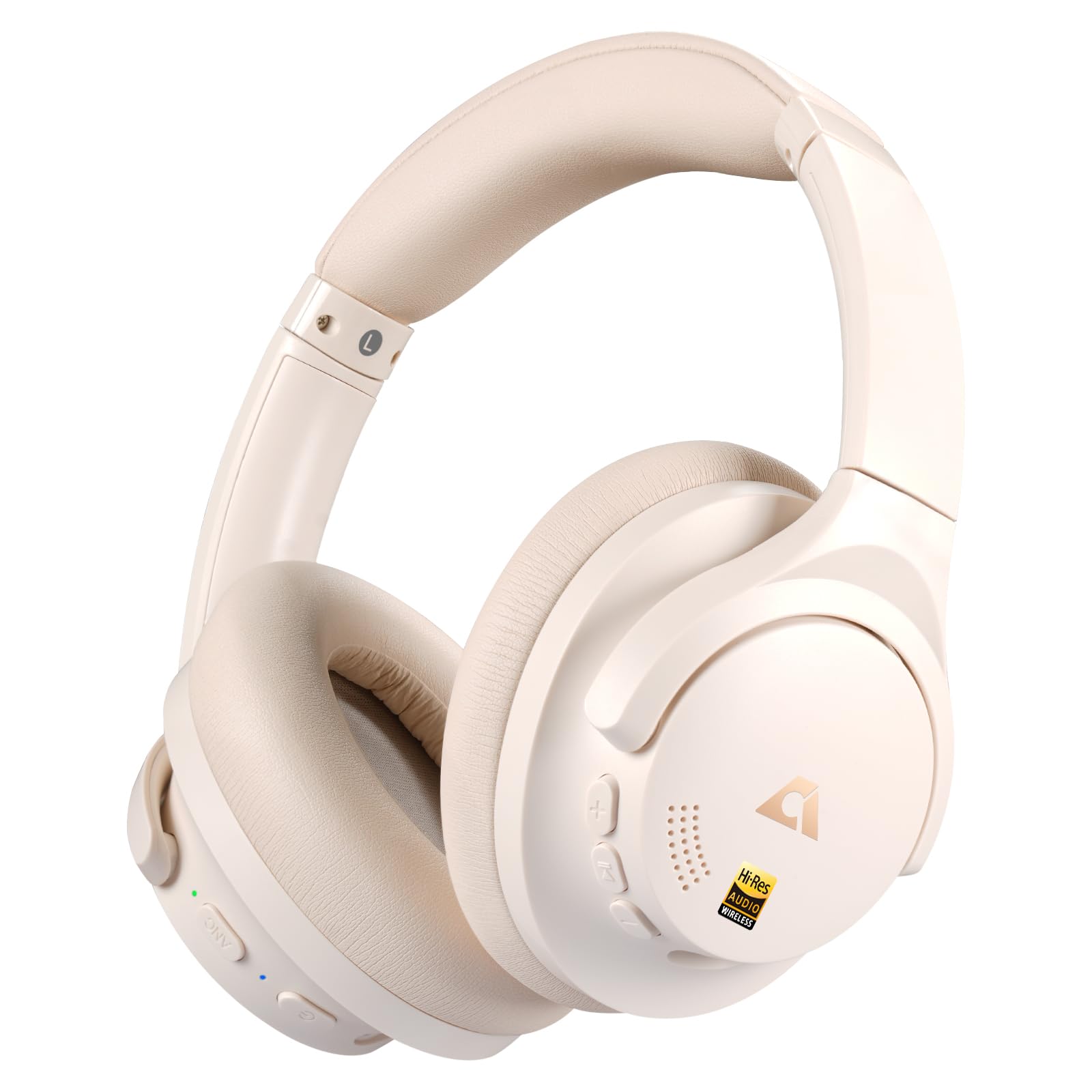 1Mii Y8+ Cuffie Bluetooth Over-Ear ANC Beige 100 Ore