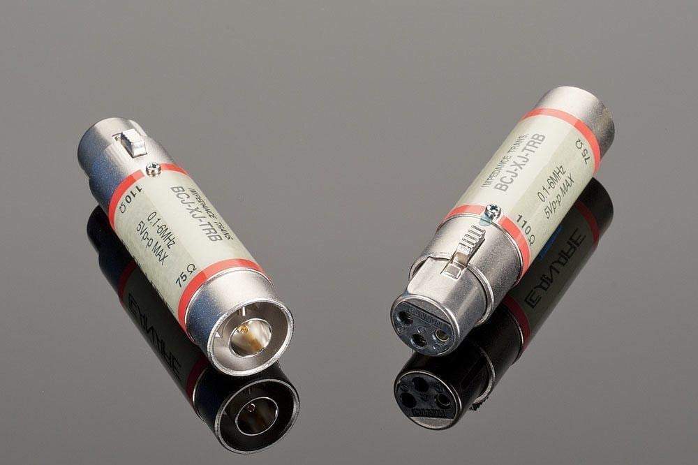 Transparent adattatore BNC femmina-XLR femmina 75-110 Ohm