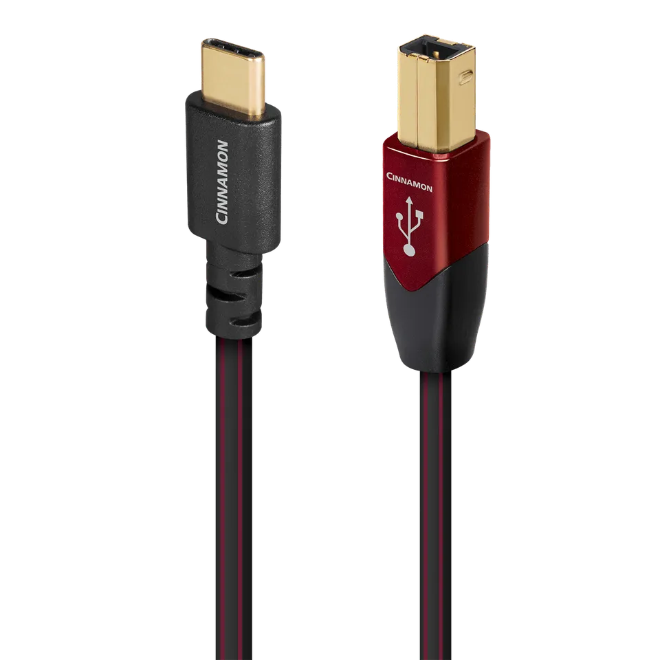 AudioQuest Cinnamon cavo USB-C a USB-B 1,25% argento