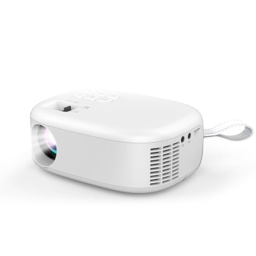 NK PC e Giochi Mini Proiettore 1080P 6500 Lumen Bianco