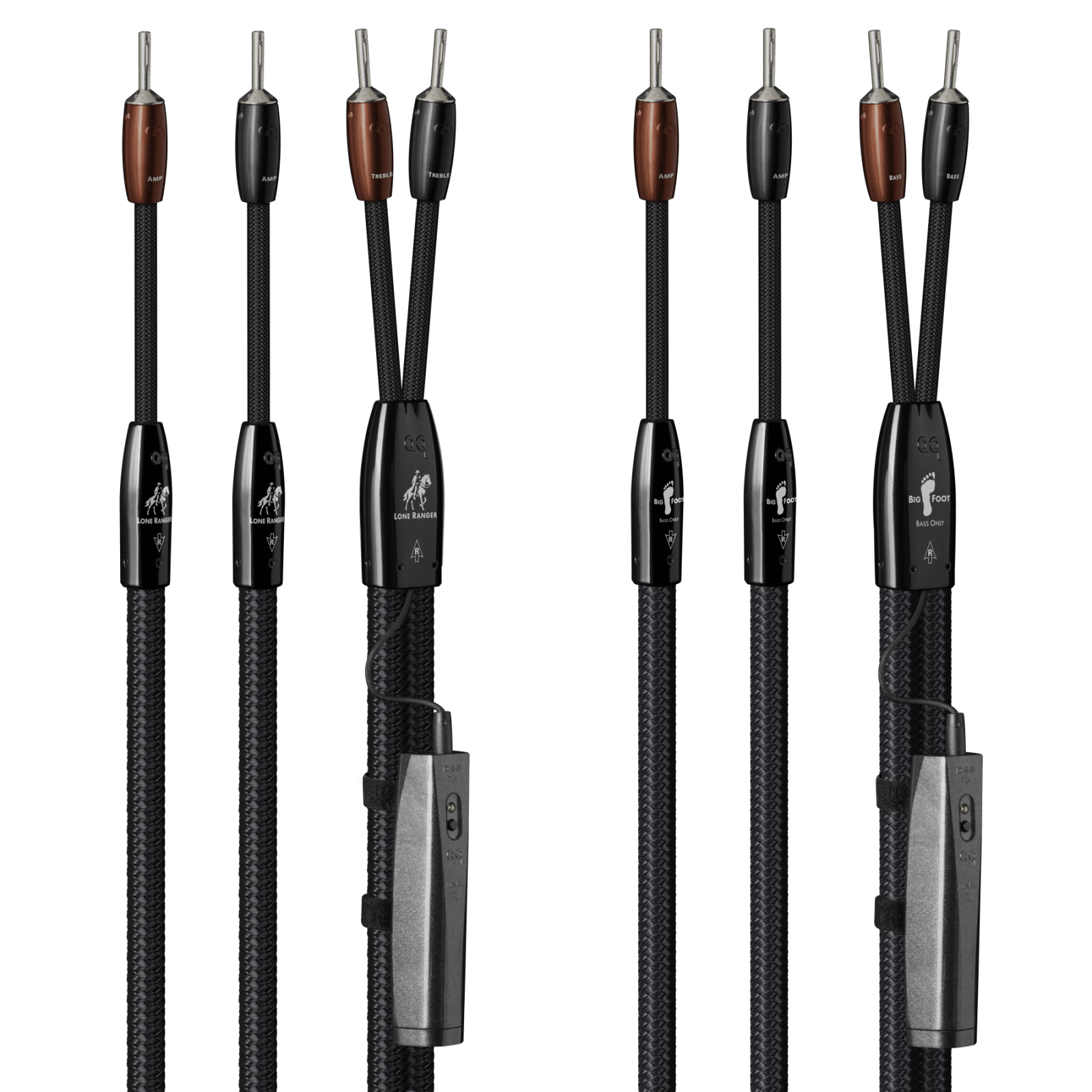 Audioquest Lone Ranger BigFoot cavo diffusori BiWire argento