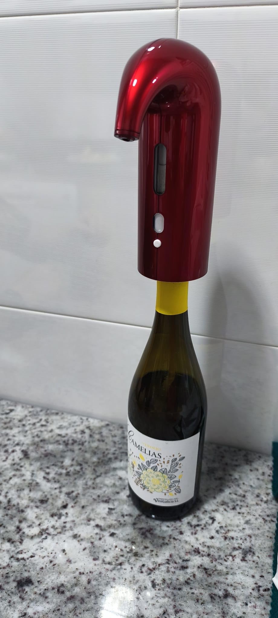NK decanter vino elettrico nero USB ricaricabile con filtro