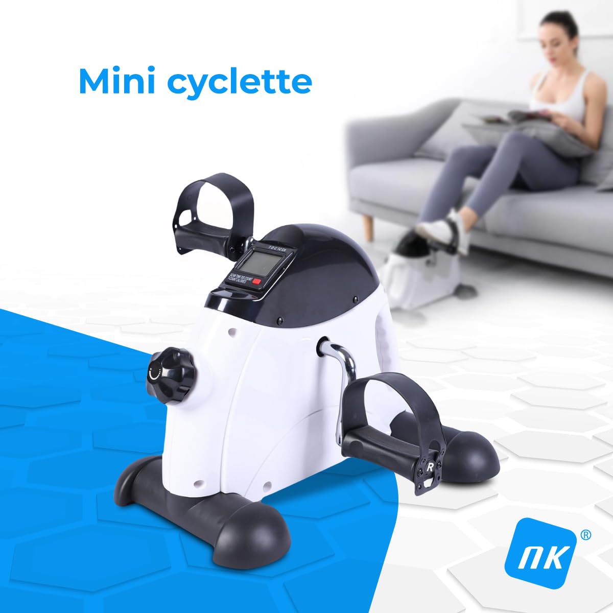 NK Pedali Statici Braccia Gambe Display LCD
