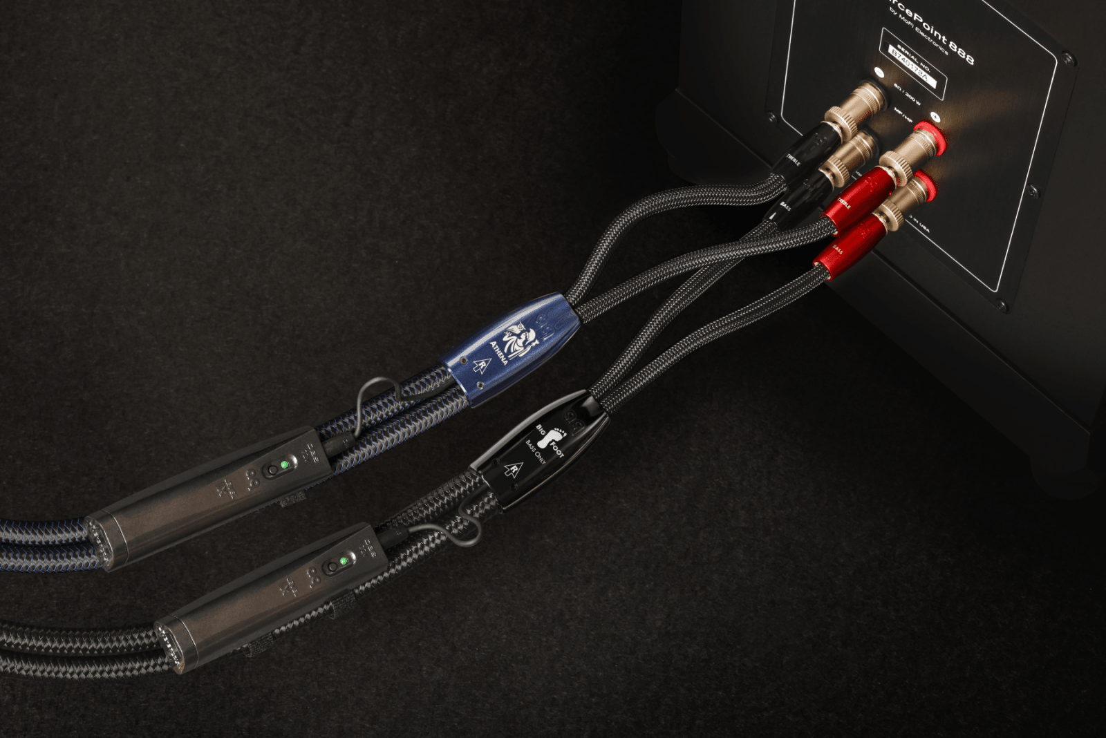 Audioquest Athena + BigFoot cavo diffusori BiWire coppia 3 m banana