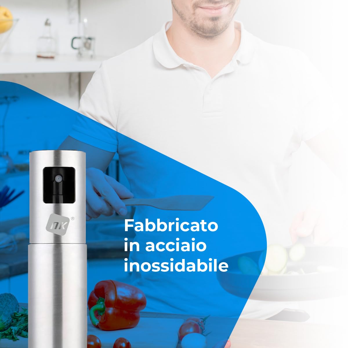 NK Casa e Cucina spruzzatore olio 100 ml ricaricabile
