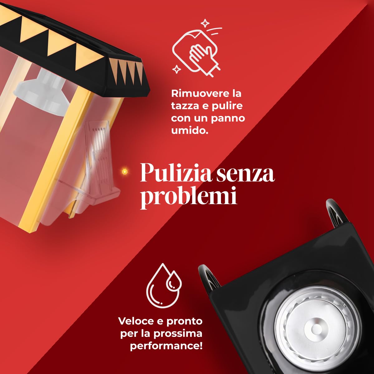 NK Macchina Popcorn Aria Calda 1200W Nero 0,3L