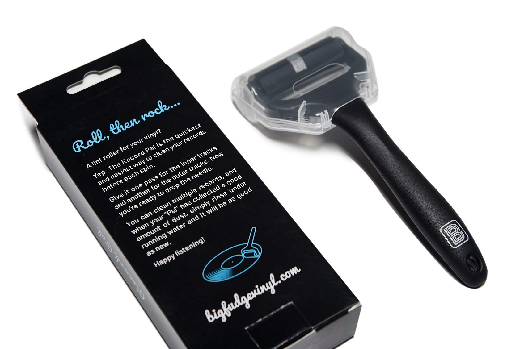 Big Fudge Record Pal Rullo Pulizia Vinili Silicone Nero