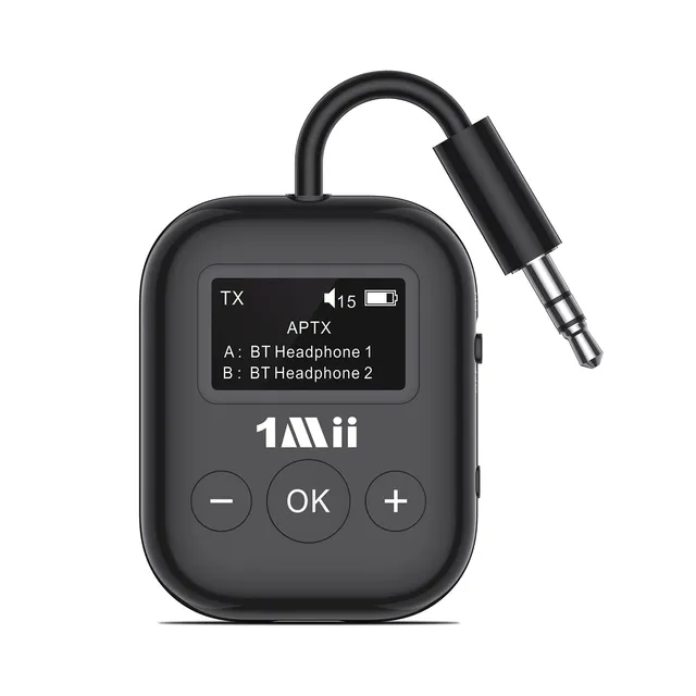 1Mii SafeFly Min trasmettitore bluetooth 2 cuffie OLED 25 ore