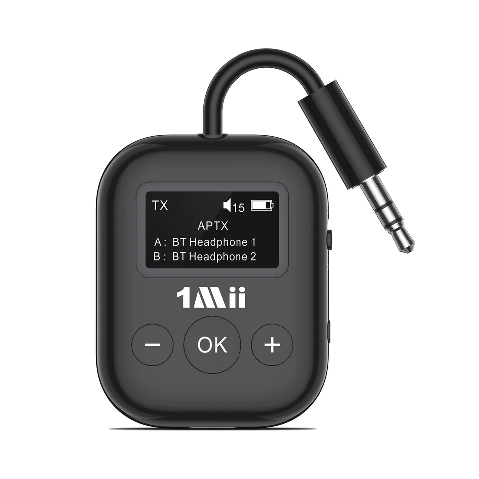 1Mii SafeFly Min trasmettitore bluetooth 2 cuffie OLED 25 ore