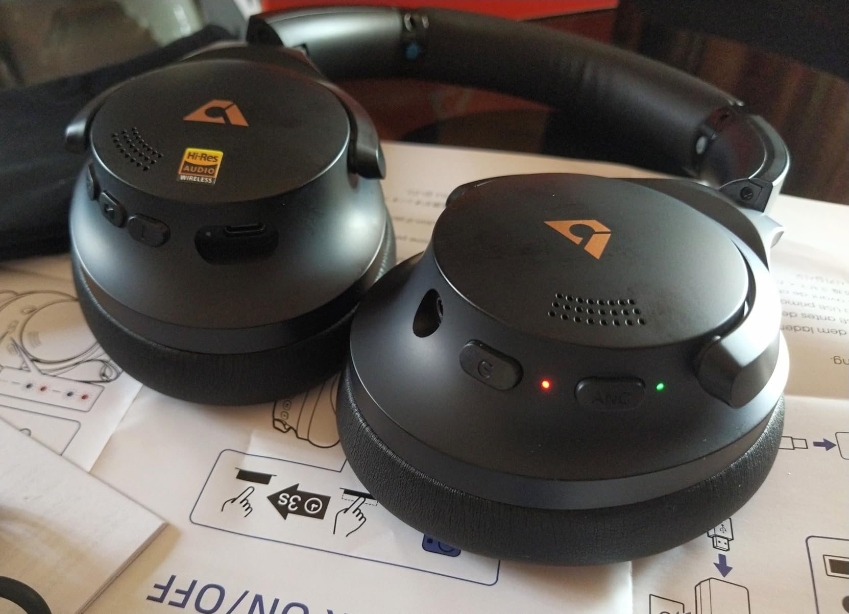 1Mii Y8+ Cuffie Bluetooth Over-Ear Nero ANC LDAC