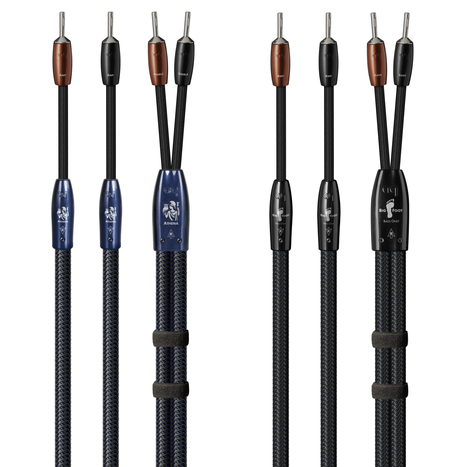Audioquest Athena + BigFoot cavo diffusori BiWire coppia 3 m banana