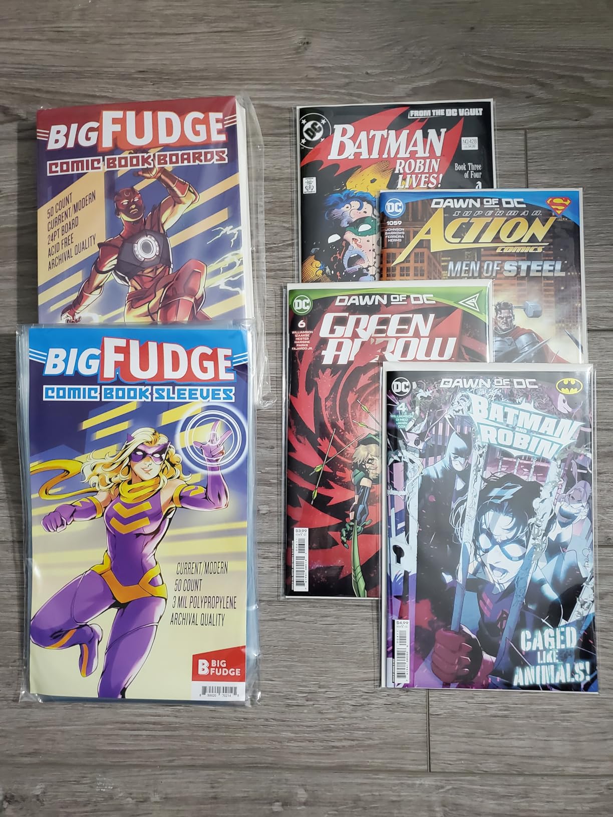 Big Fudge Outer Sleeves Buste Fumetti 50+50 Current Senza Acidi