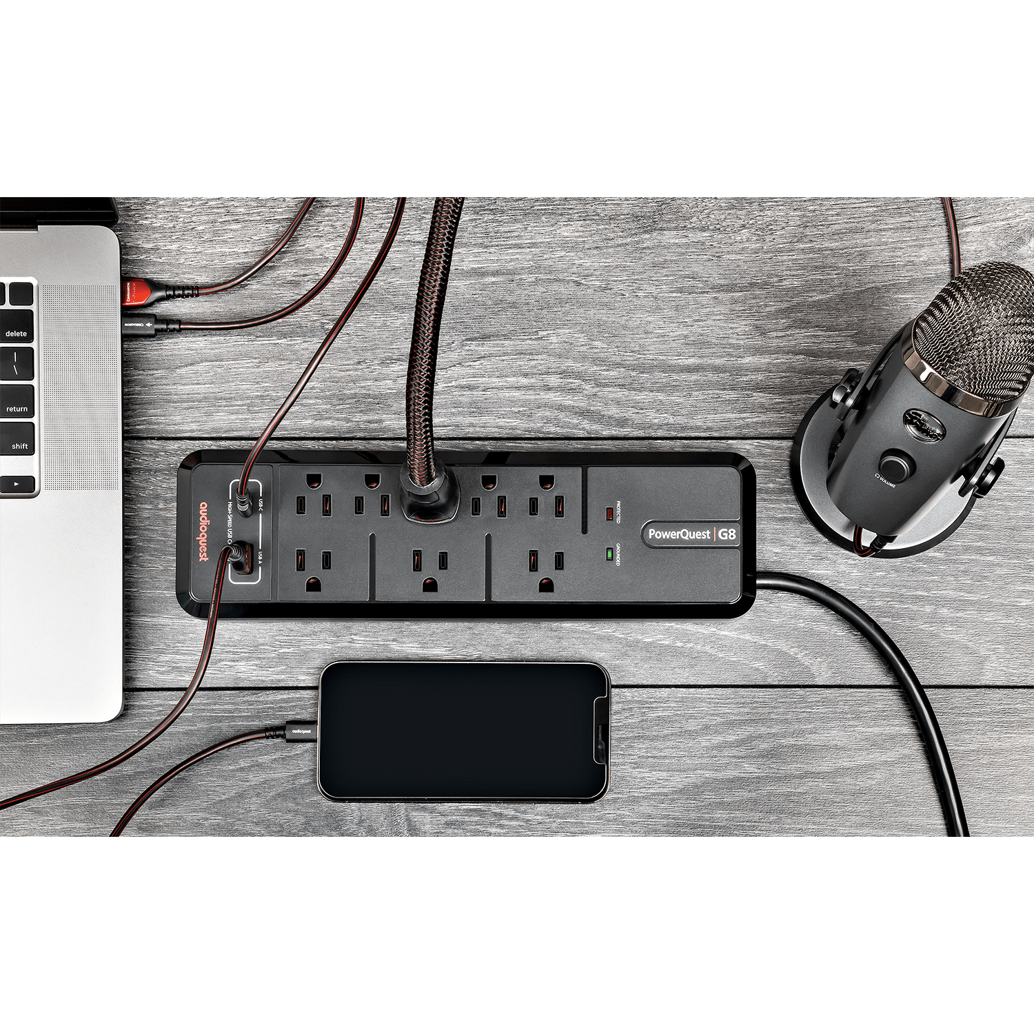 Audioquest PowerQuest G8 ciabatta elettrica 8 prese+USB