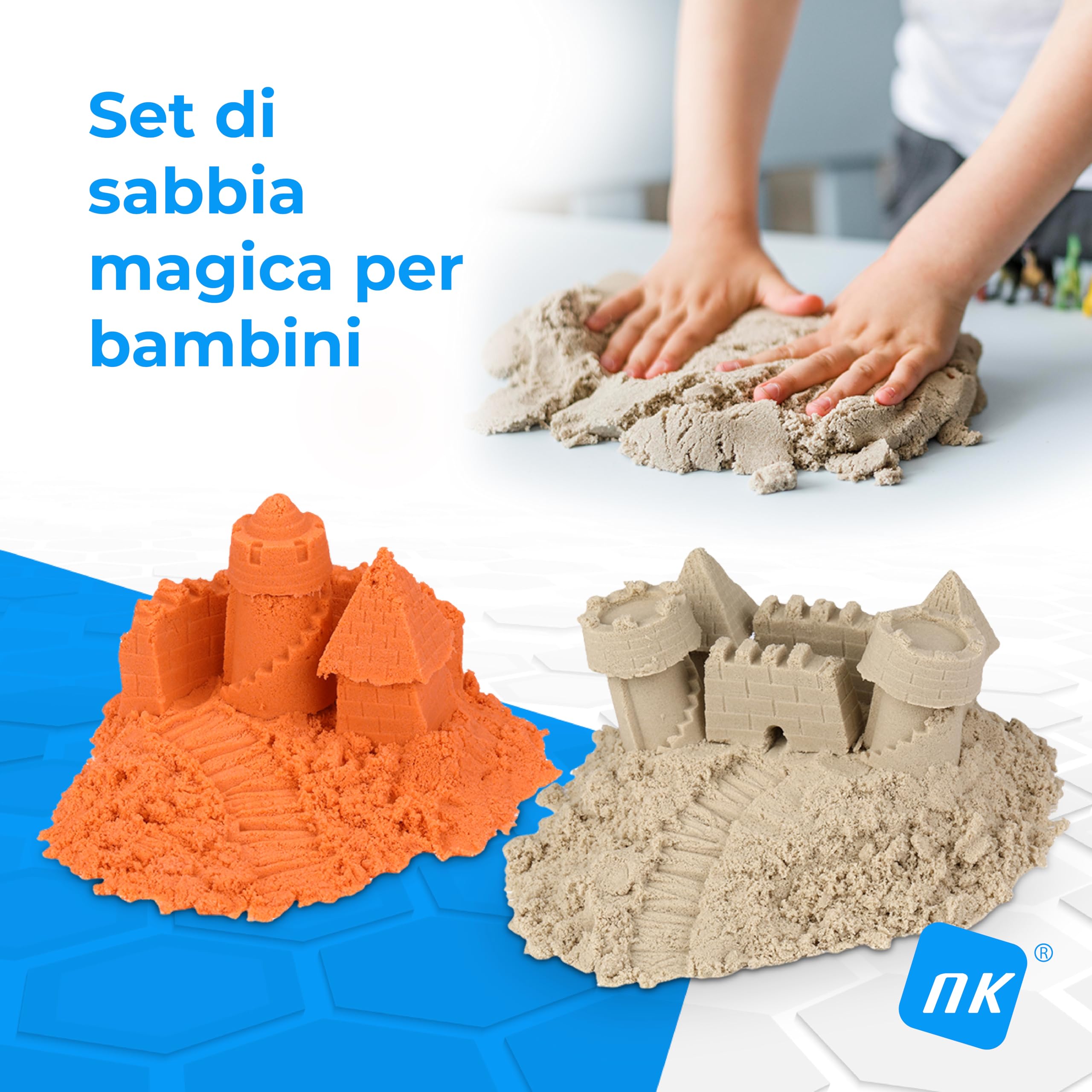 NK sabbia magica set costruzioni 48 pezzi 1,36 kg