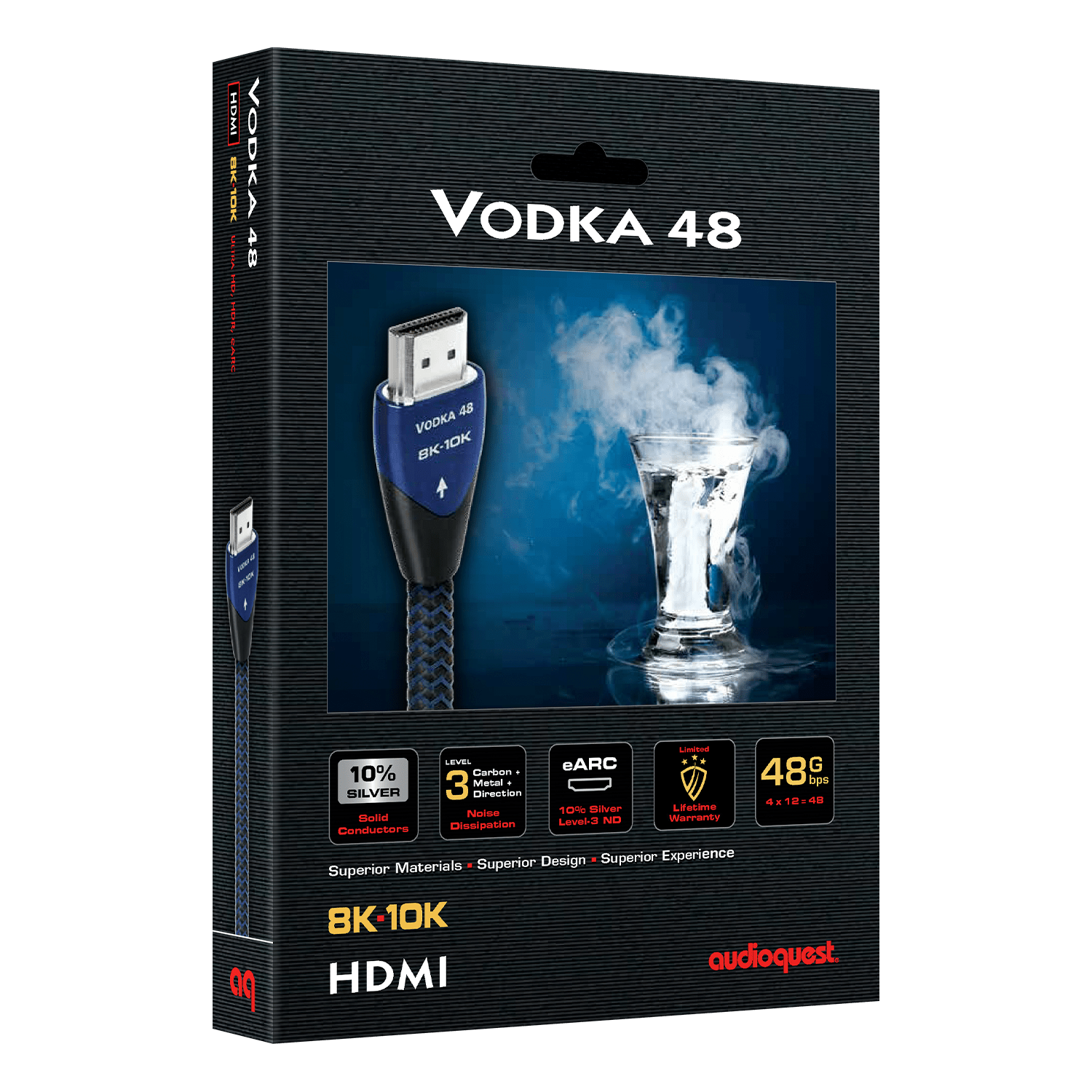 AudioQuest Vodka 48 cavo HDMI 8K 1,5 m argento 10%