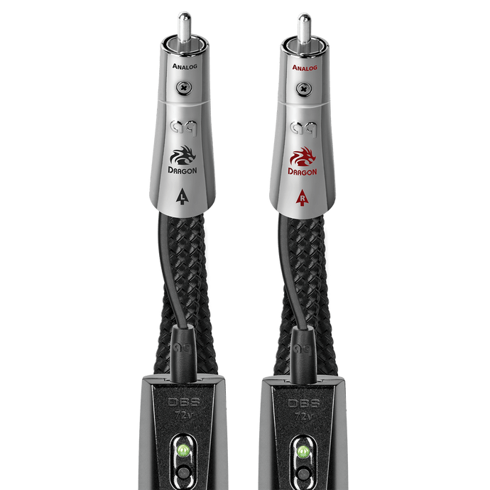 AudioQuest Dragon Cavo RCA Argento PSS RCA-RCA DBS 72V